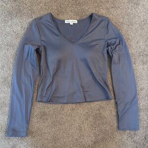 Blue/Gray Tight Long Sleeve Shirt
